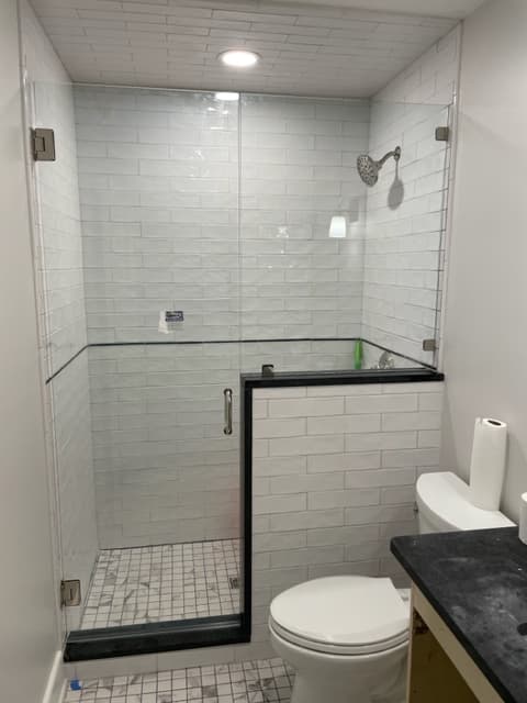 Frameless - Frameless Showers project by Custom Glass Works
