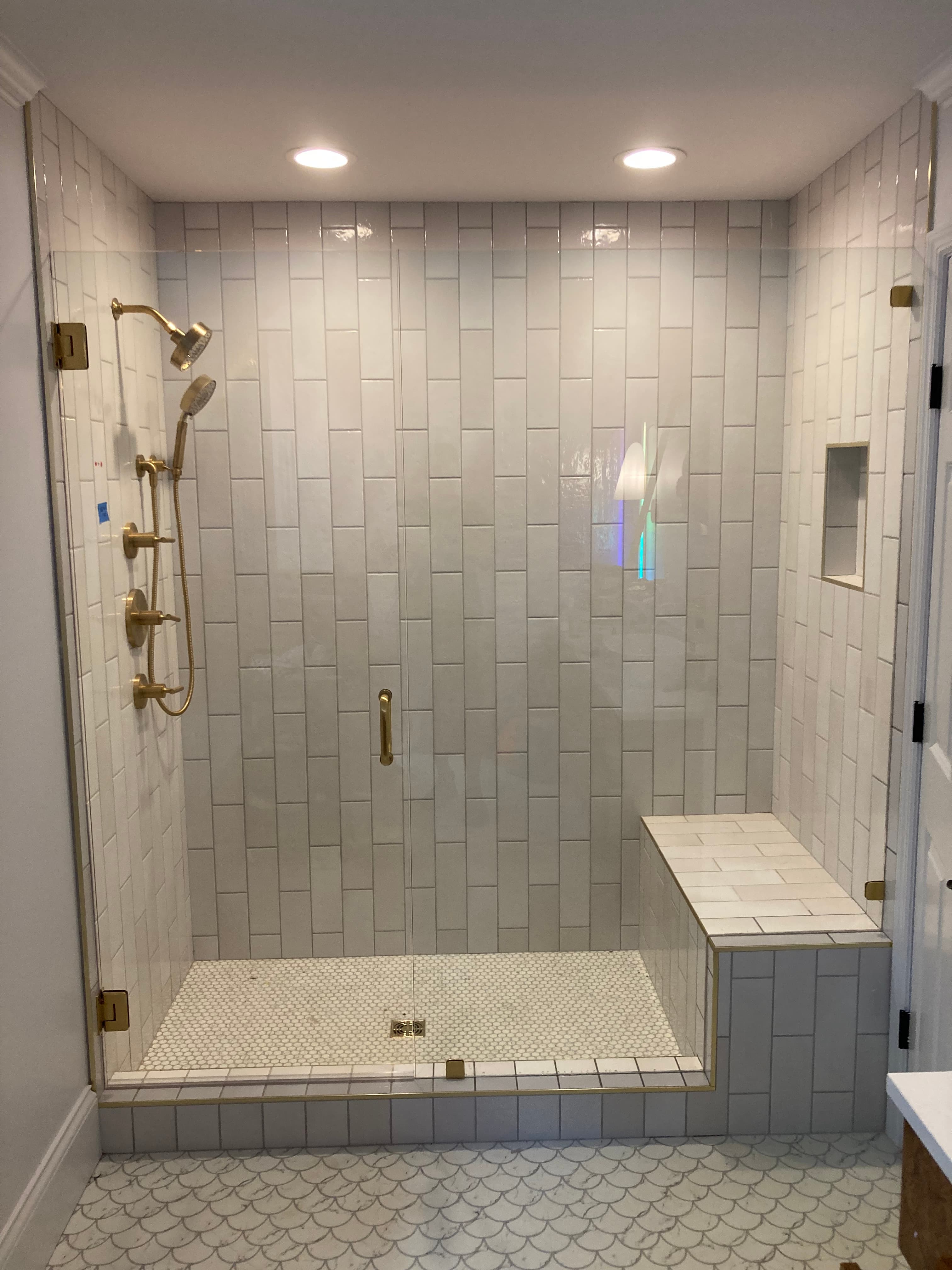 Frameless - Frameless Showers project by Custom Glass Works