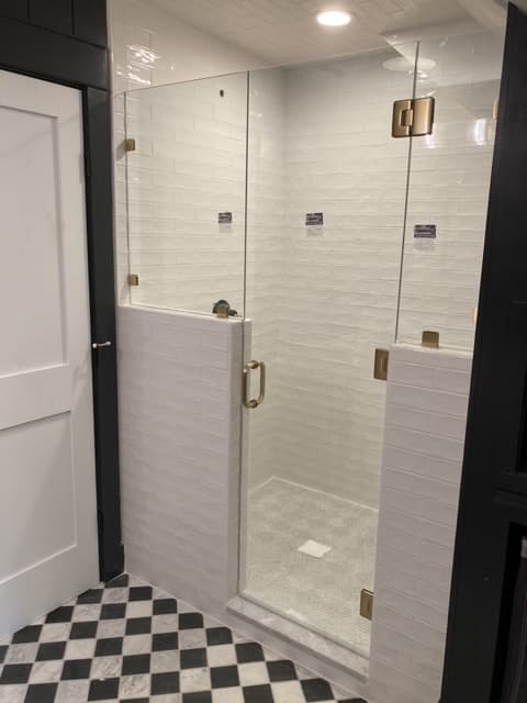 Frameless - Frameless Showers project by Custom Glass Works