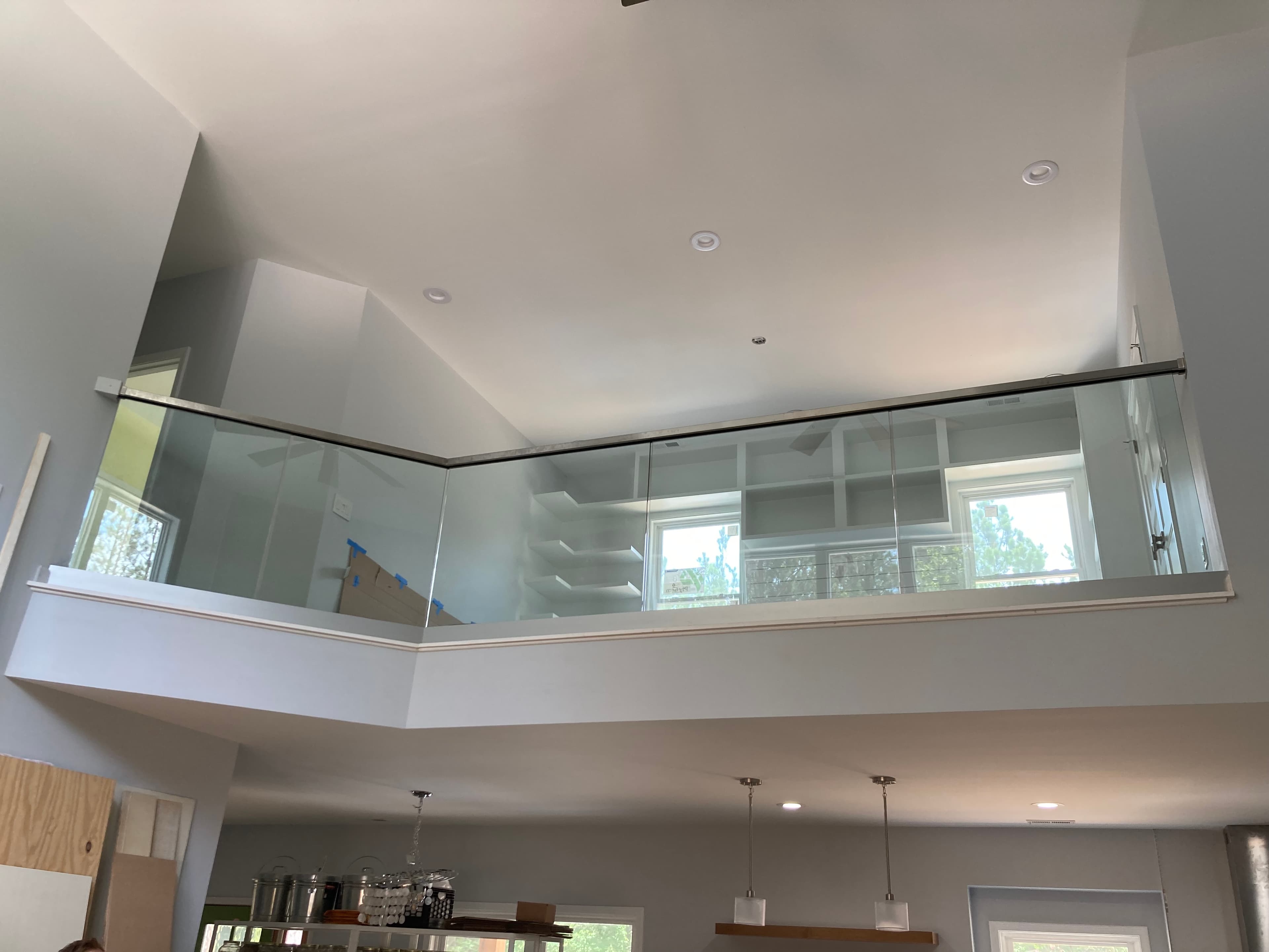 GlassRailing - Office Interior & Glass Railing project by Custom Glass Works