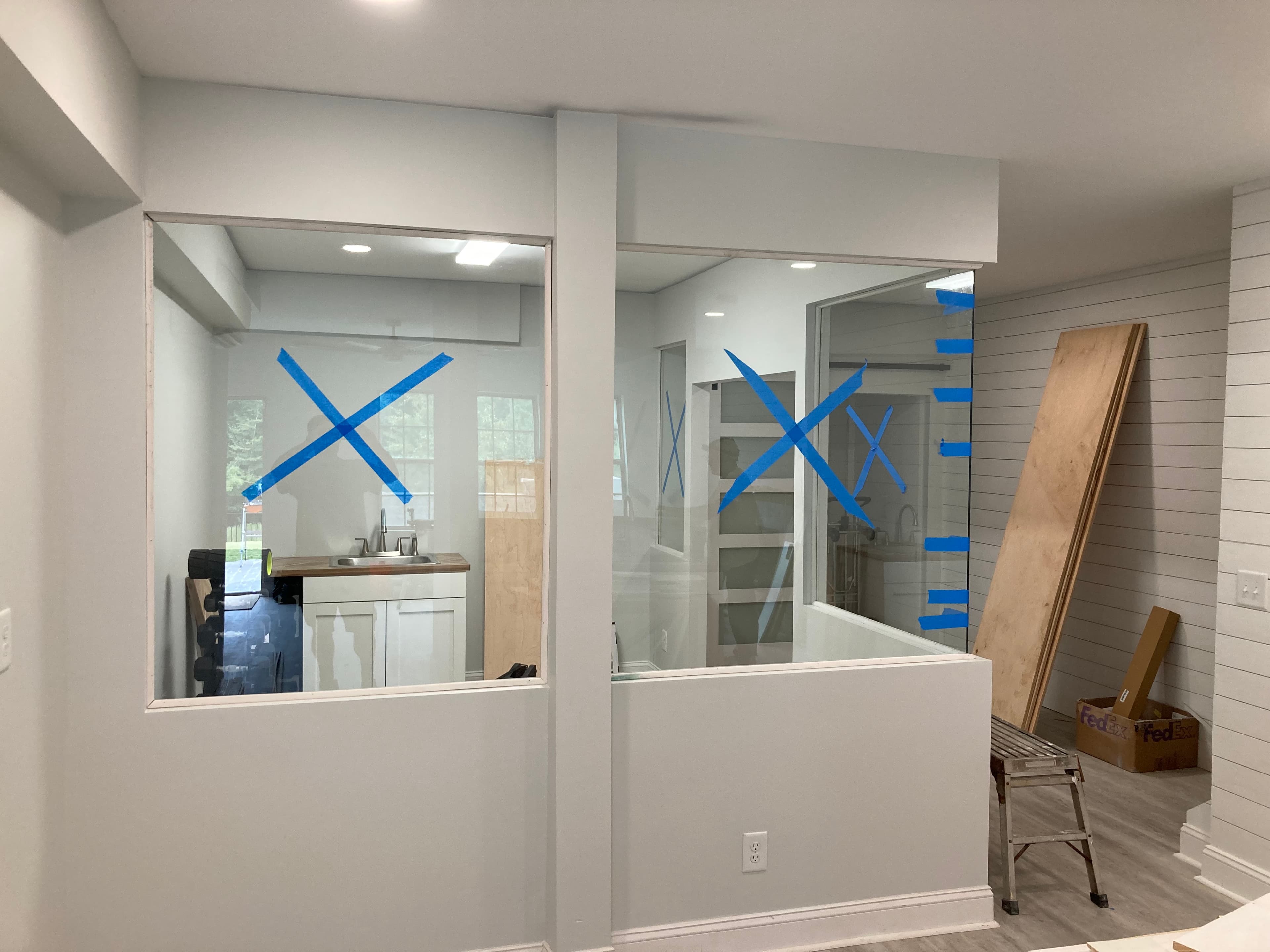 Office Interior Panels - Office Interior & Glass Railing project by Custom Glass Works