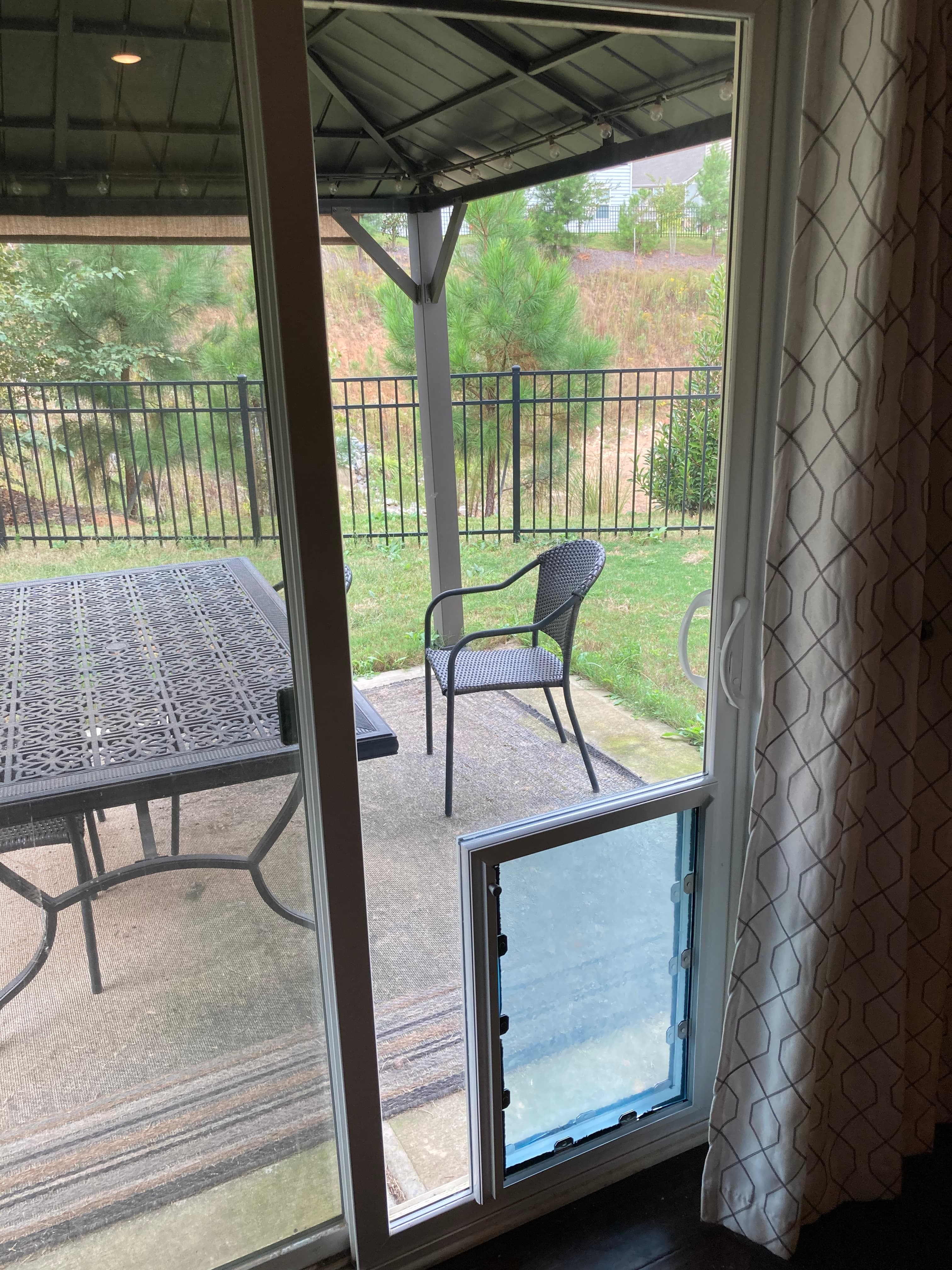 Pet Door in Sliding Glass Patio Door - Pet Doors project by Custom Glass Works