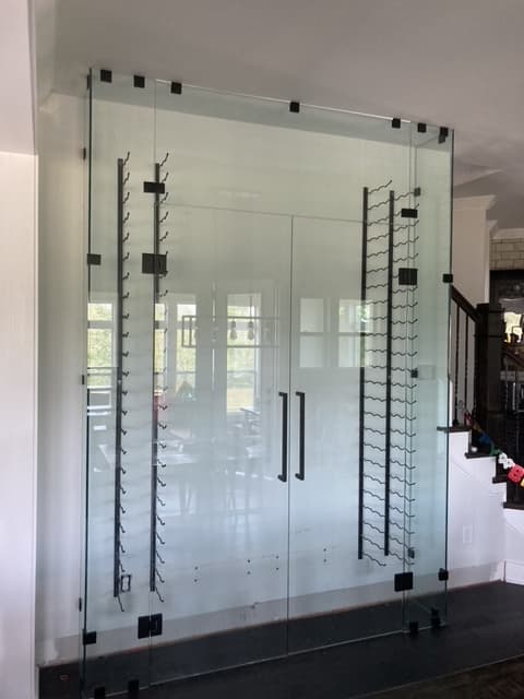 Wine Enclosure - Wine Enclosures project by Custom Glass Works