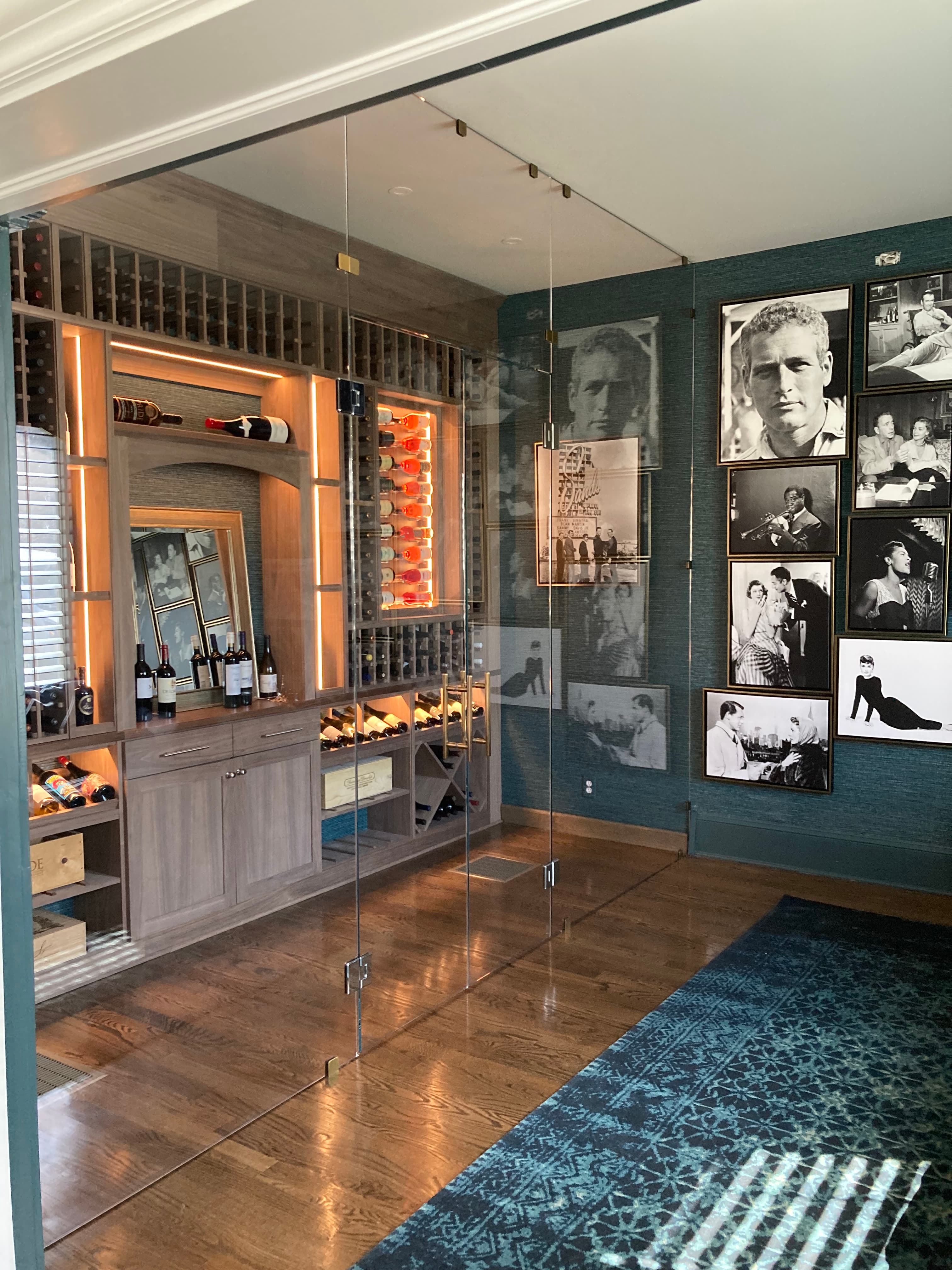 Wine Room - Wine Enclosures project by Custom Glass Works